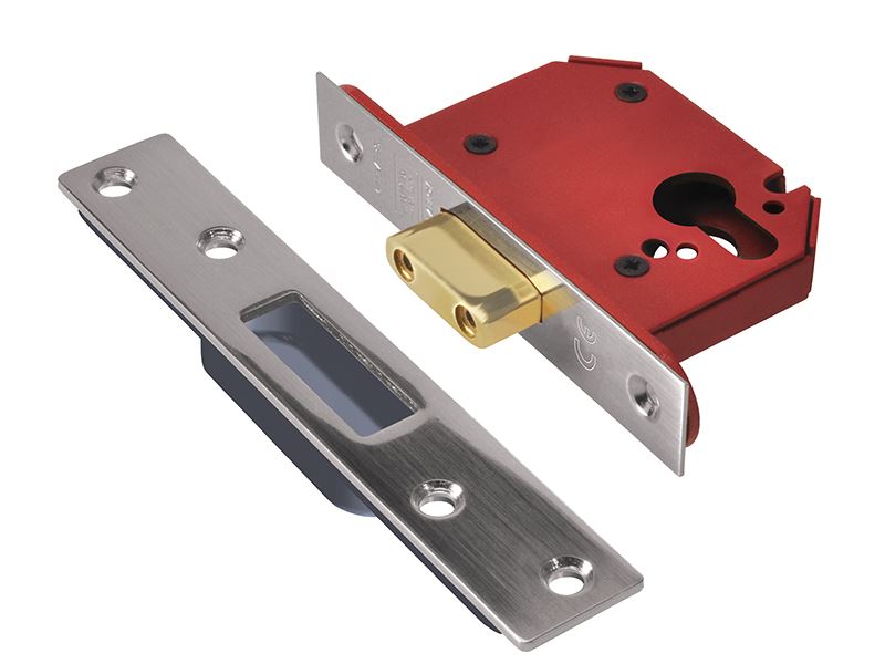 UNION StrongBOLT 21EU Euro Deadlock, Stainless Steel, 68mm
