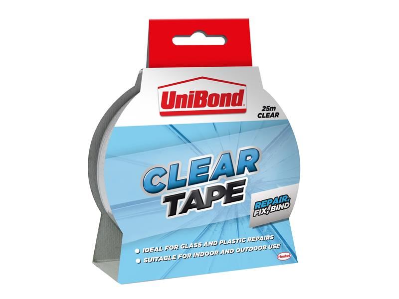 UniBond Transparent Repair Tape, 50mm x 20m, Waterproof