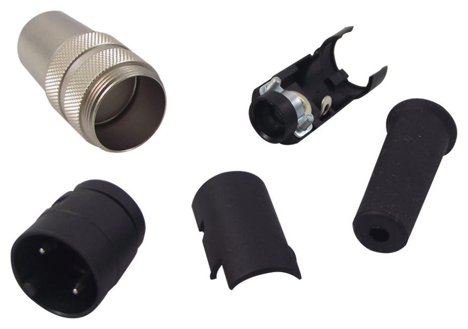BINDER 680 Series 2-Way Plug, 250V/7A, Silver-Plated Brass Contacts