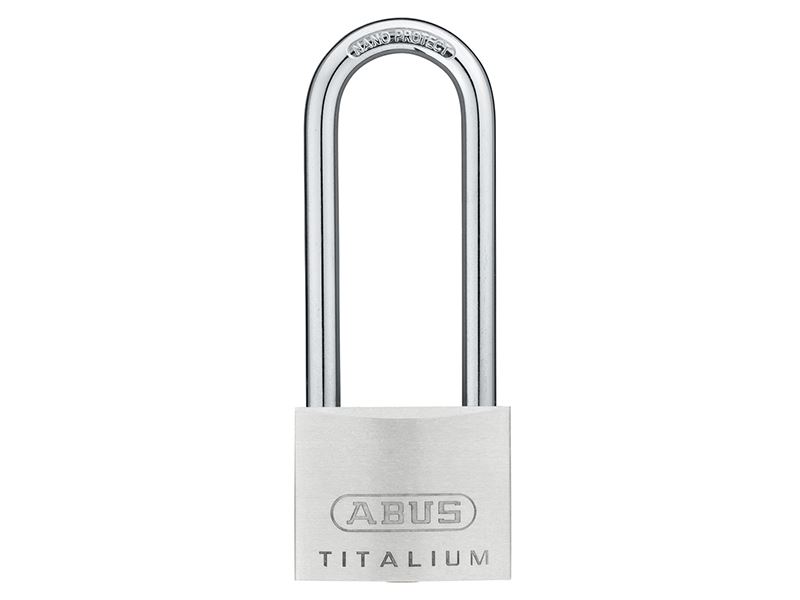 ABUS 64TI/50mm TITALIUM™ Padlock, 80mm Shackle