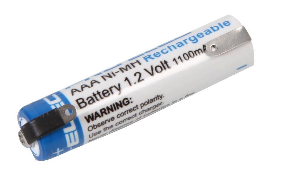 PRO ELEC - Bataire NiMH Athluchtaithe AAA, 1100mAh, Clib Sádrála