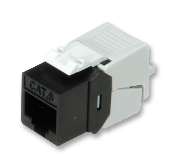 ROLINE RJ45キーストーンソケット Cat6 UTP シールドなし ブラック