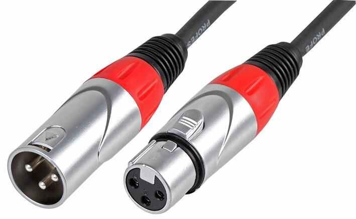 Pulse XLR Plug to Socket Lead, 6m, Professional Audio Cable