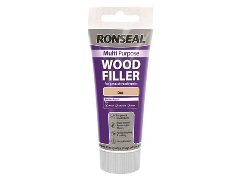 Ronseal Multipurpose Wood Filler, Oak, 325g Tube
