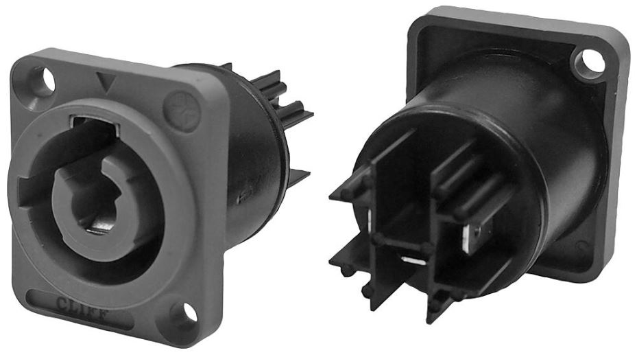 CLIFFCON-P שקע חשמלי להברגה בלוח, 250V AC, 20A