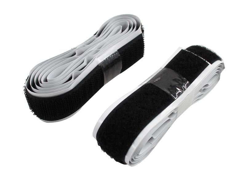 Faithfull - Pita Pelekat Sendiri Hook & Loop Hitam 20mm x 1m