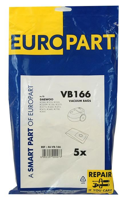 EUROPART Daewoo VCB300 Σακούλες Σκονής για Καθαριστές ΣύνΘεσης RC300/400/700/30