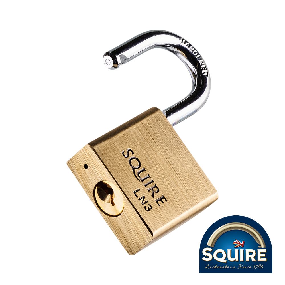 Squire 高級銅製獅頭掛鎖 - 不銹鋼鎖弓 - LN3S (30mm)