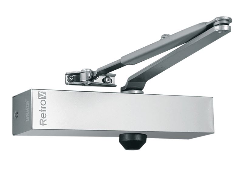 UNION Variable Power Door Closer Replacement, Silver