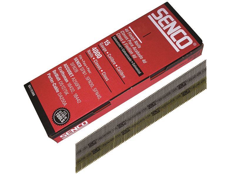 Senco Chiodi Brad Zincati 15G x 50mm, Confezione da 4000