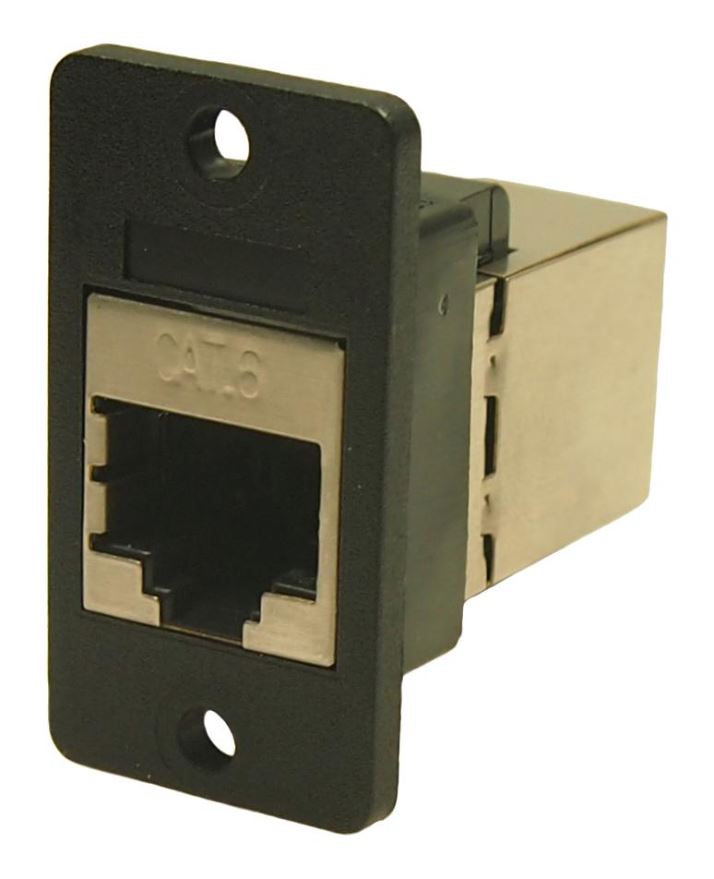 CLIFF Conector RJ45 Blindado Cat6, Negro, Orificios 3.2mm