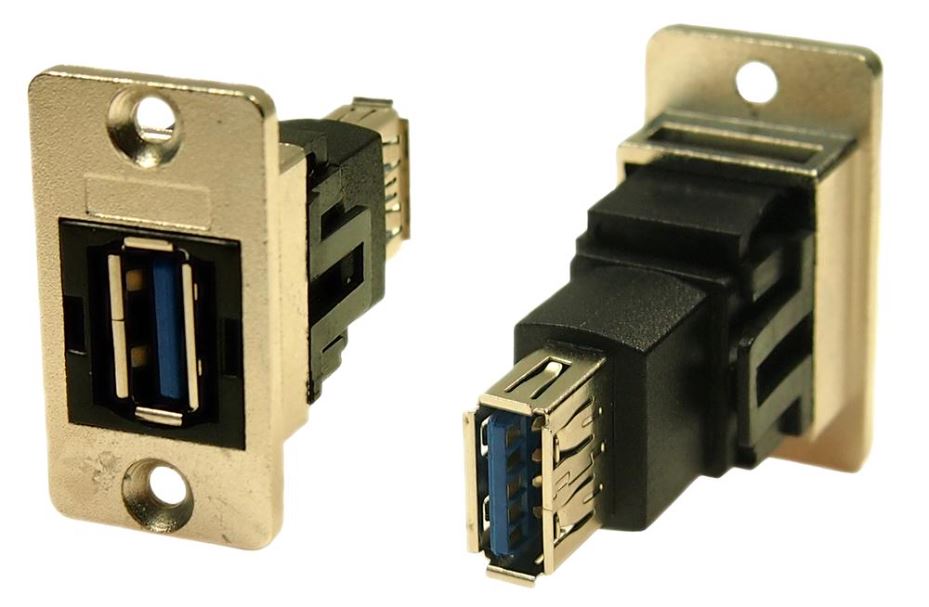 CLIFF ELECTRONIC COMPONENTS - Soket USB 3.0 Jenis A ke Soket USB 3.0 Jenis A 'S