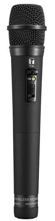 TOA UHF Wireless Handheld Microphone, 64-Channel, with AA Battery