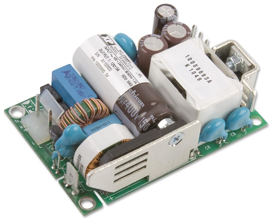 Alimentation médicale à cadre ouvert série ECS XP Power 12V 60W