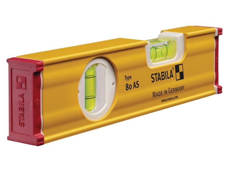 Stabila 80 AS Livella a Bolla con 2 Fialette, 20cm