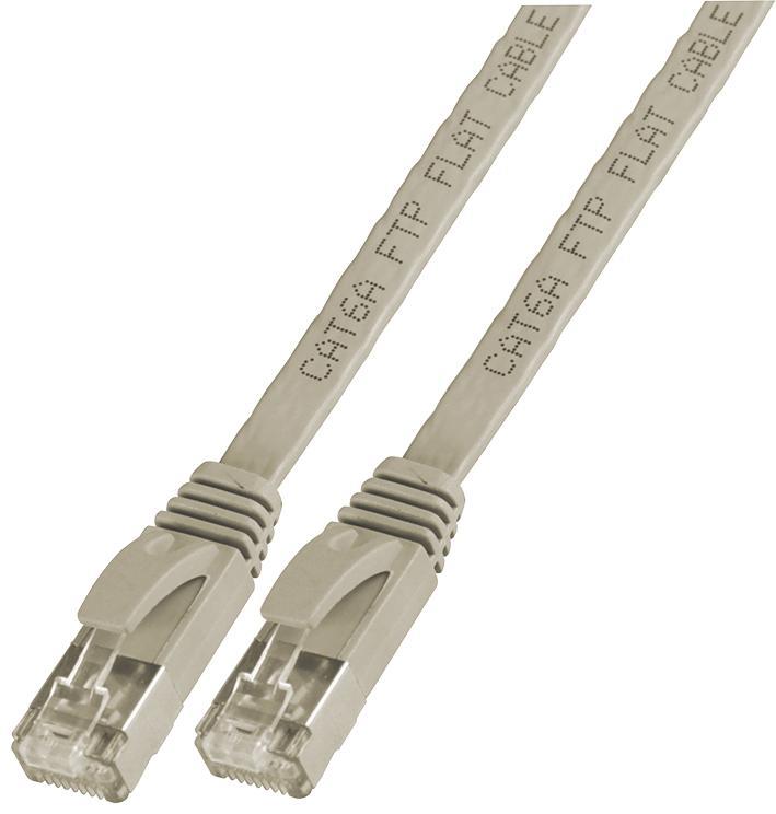 PRO SIGNAL - Kabel Ethernet Cat6a STP Rata, 2m Kelabu