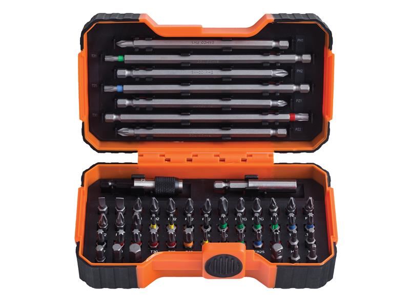 Bahco 59/S54BC Colour-Coded Bit Set, 54-Piece