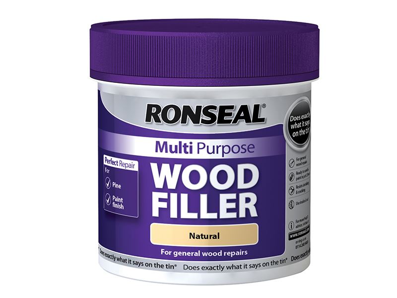 Ronseal Multipurpose Wood Filler, Natural, 465g Tub