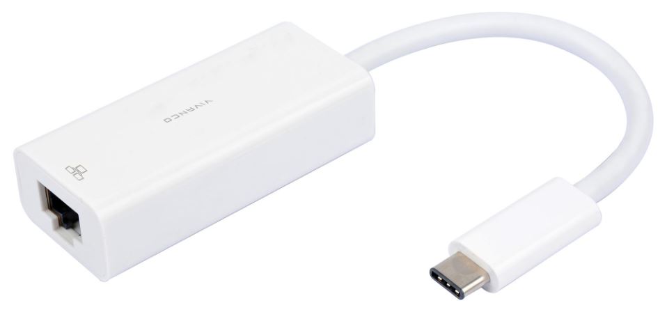 VIVANCO Adaptateur USB-C vers Ethernet Gigabit, 100mm