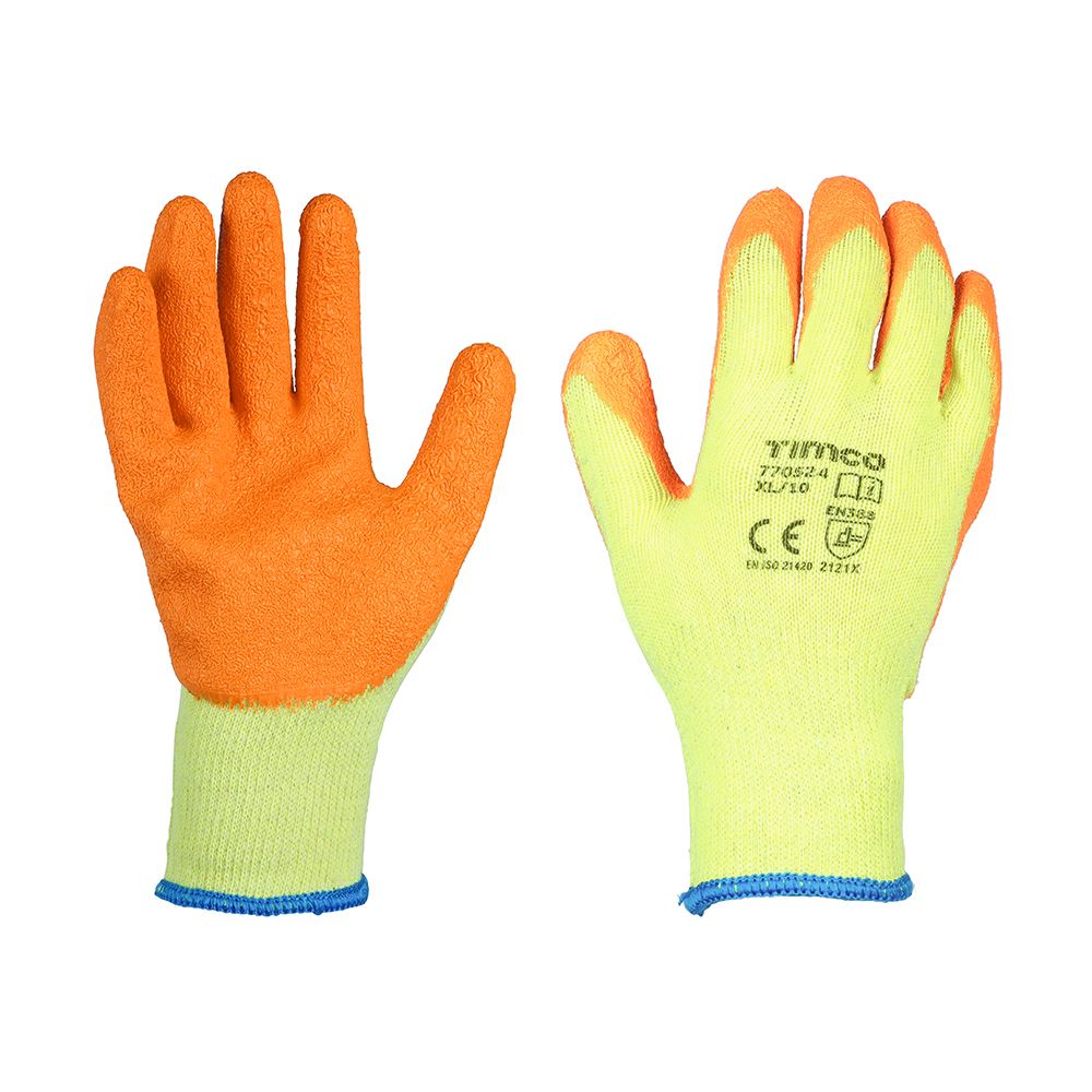 Timco Guanti Eco-Grip in Poltone Rivestiti in Lattice Crinkle (Taglia XL, Confe
