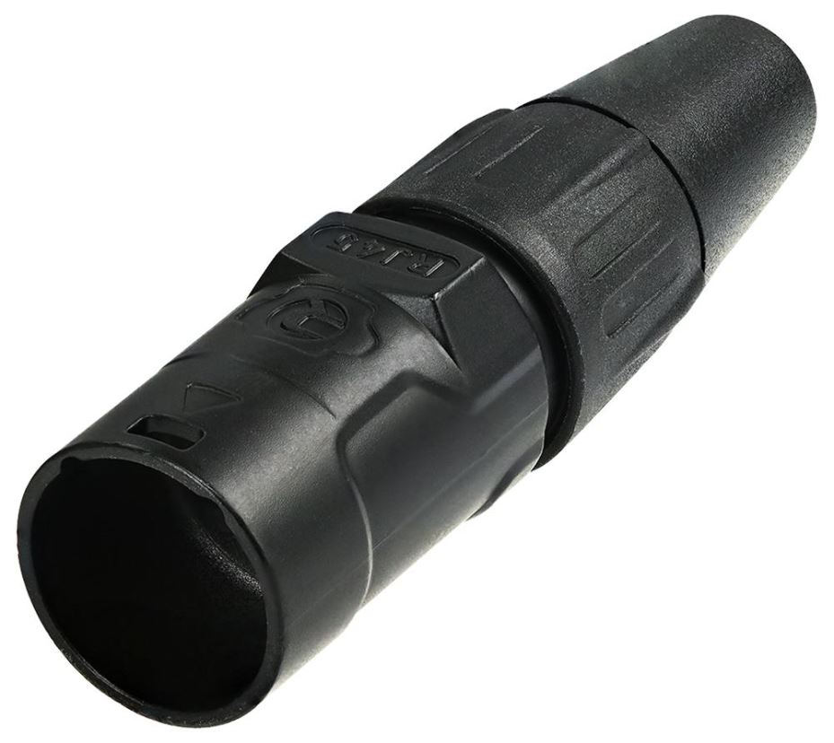 REAN RJ45 Ethernet Connector Housing, Kabelmontage, Zwart