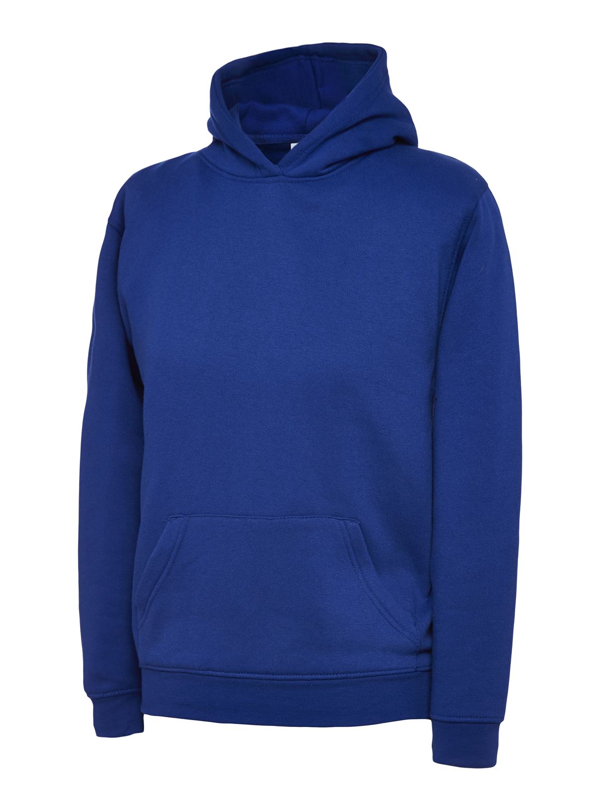 Uneek Kids' Hooded Sweatshirt, Royal Blue, 11-13 Years