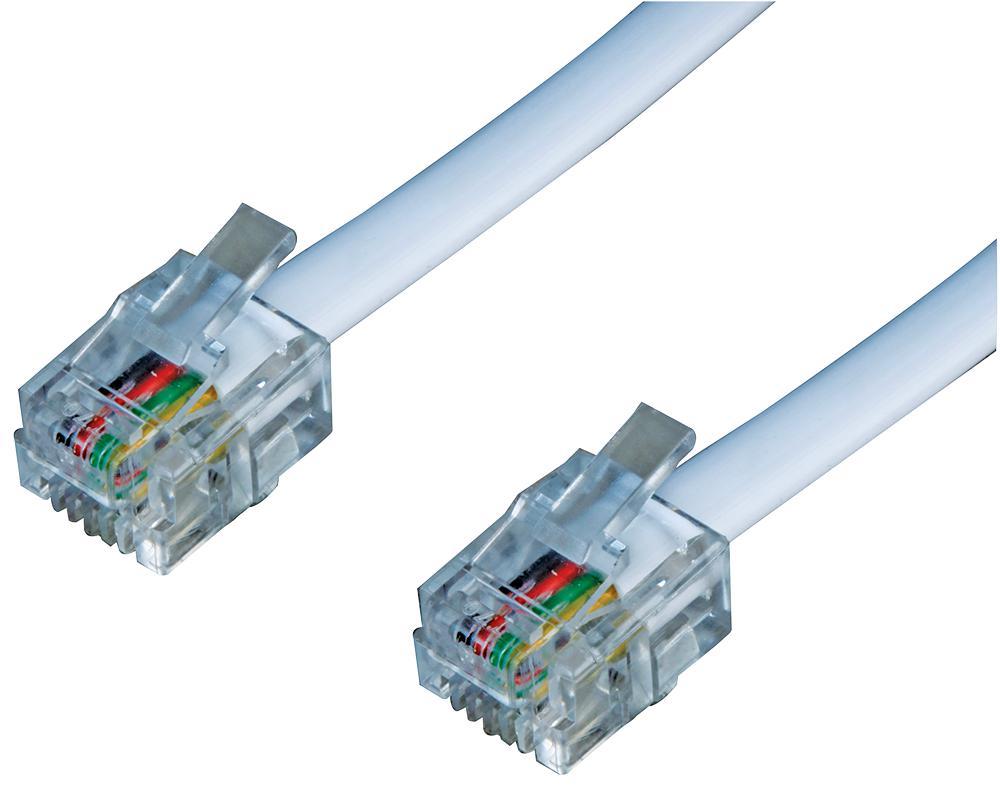 Pro Signal RJ11電話ケーブル 10m ホワイト