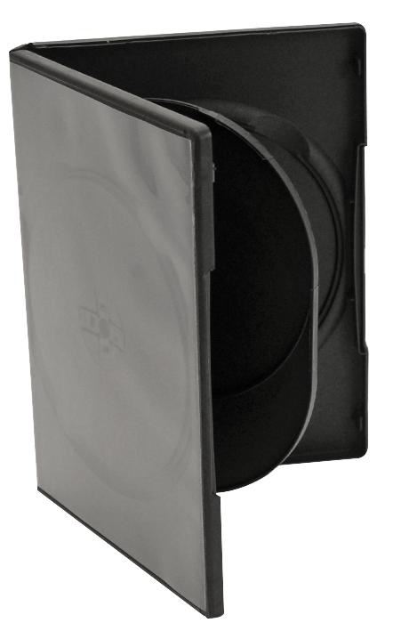 HiLo Black 4-Disc DVD Case, 100 Pack