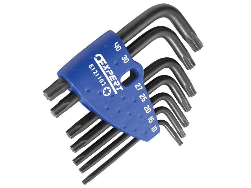 Expert Torx Key Set, 7-Piece (TX10-TX40), Chrome Vanadium Steel