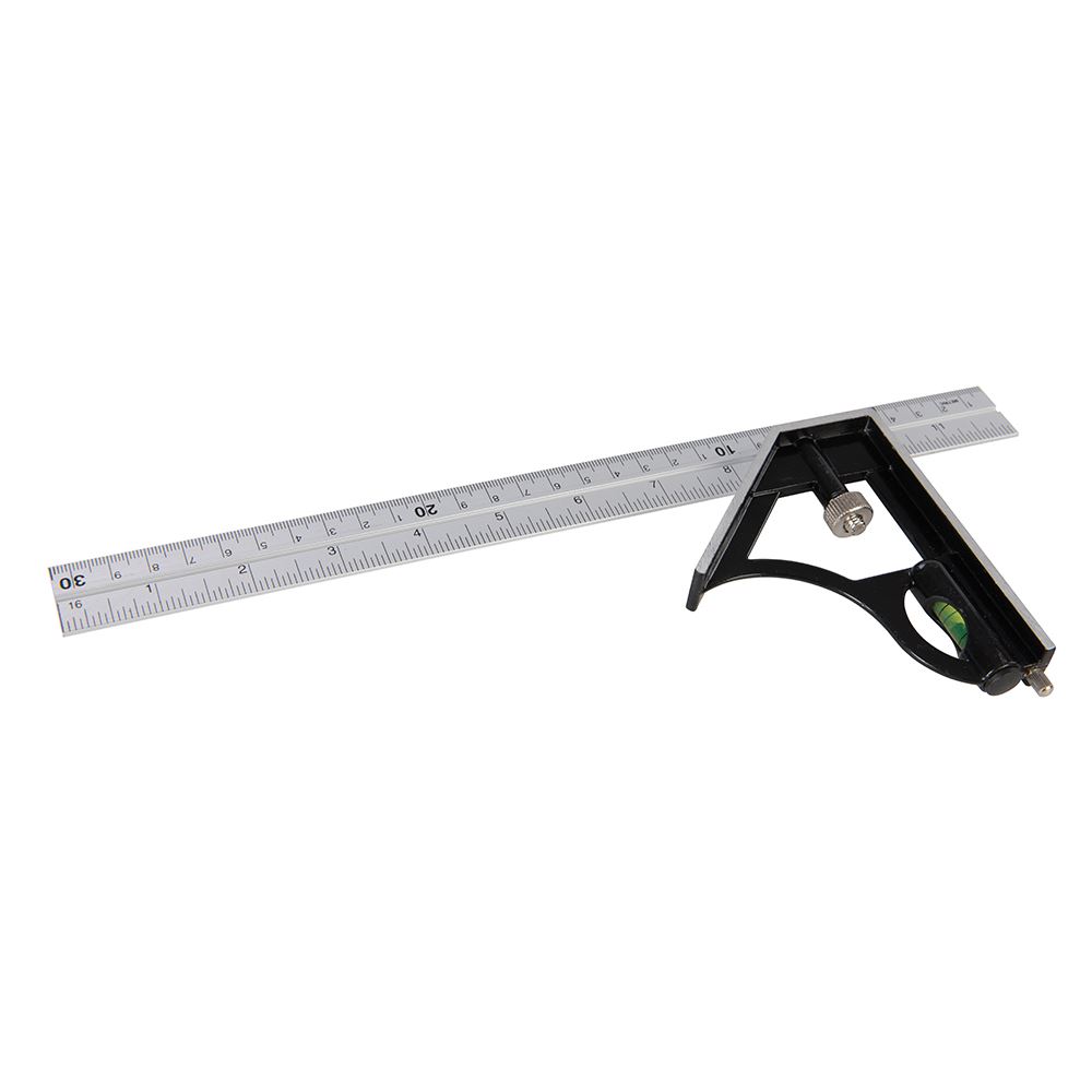 Task Kombinované hliníkové úhelníkové pravítko s vodováhou, 300mm