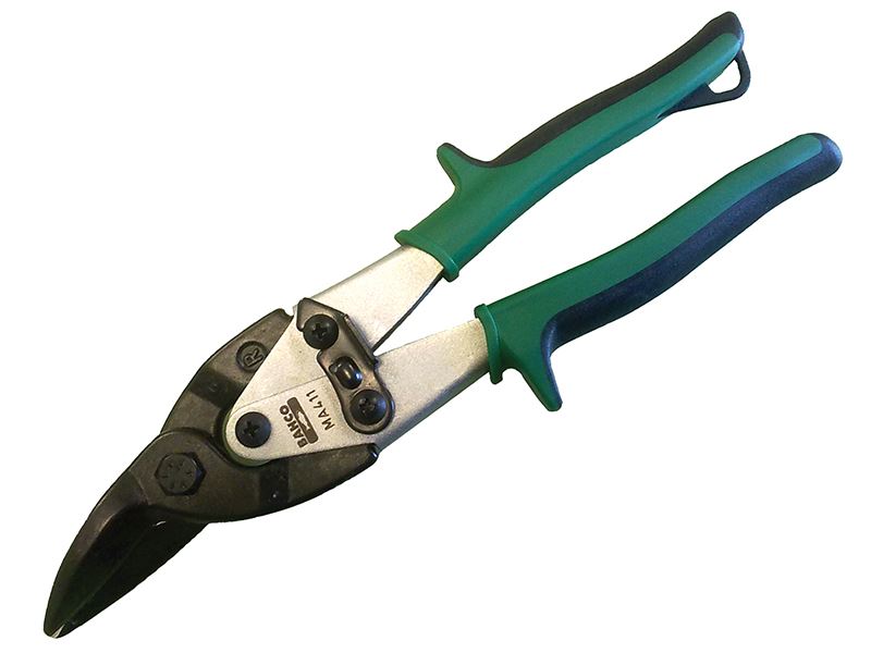 Bahco MA411 Green Aviation Snips, Right Cut, 250mm