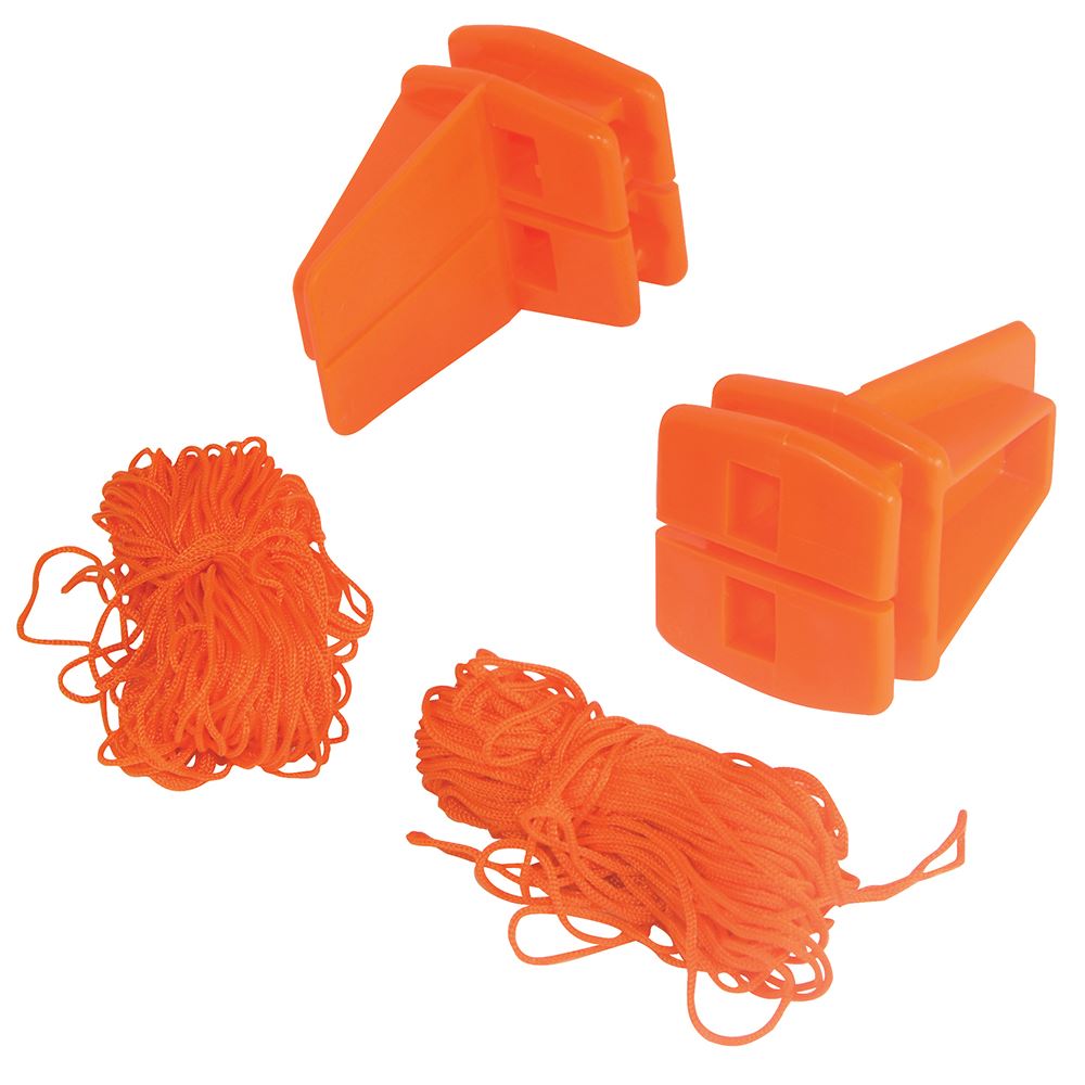 Silverline Brick Line & Blocks, 18m, High-Visibility