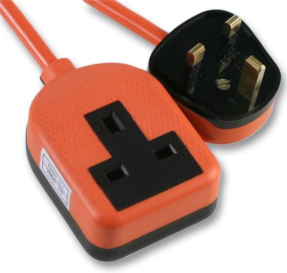 PRO ELEC ゴムコーティング 13A延長コード オレンジ 10m