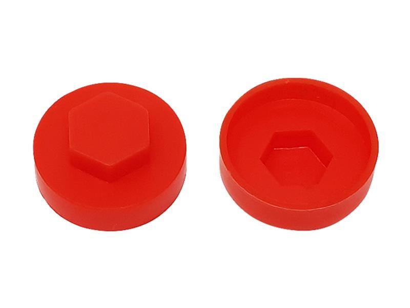 ForgeFix - TechFast Penutup Skru Warna Merah Poppy 19mm (Pek 100)
