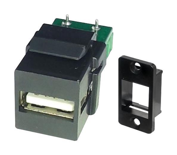 TUK USB 2.0 to Screw Terminals Coupler, 4-Way Panel Mount