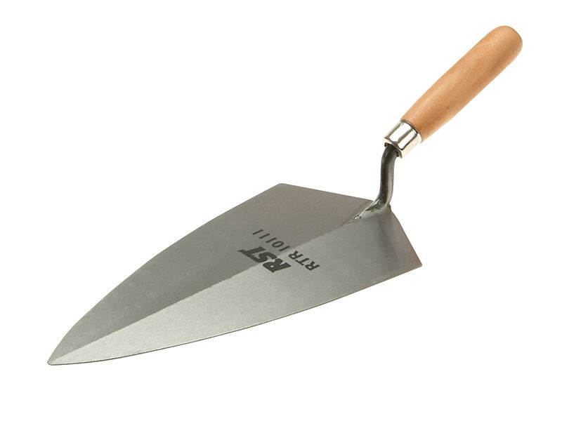 R.S.T. フィラデルフィアパターンレンガ用こて 木製ハンドル 250mm (10インチ)