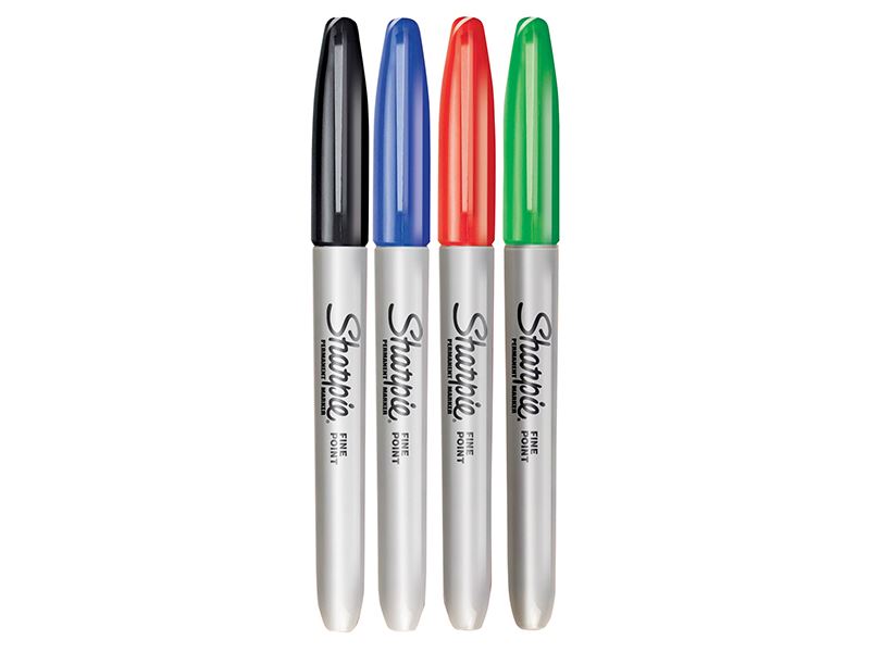 Sharpie® 幼細筆咀永久性記號筆 4色套裝