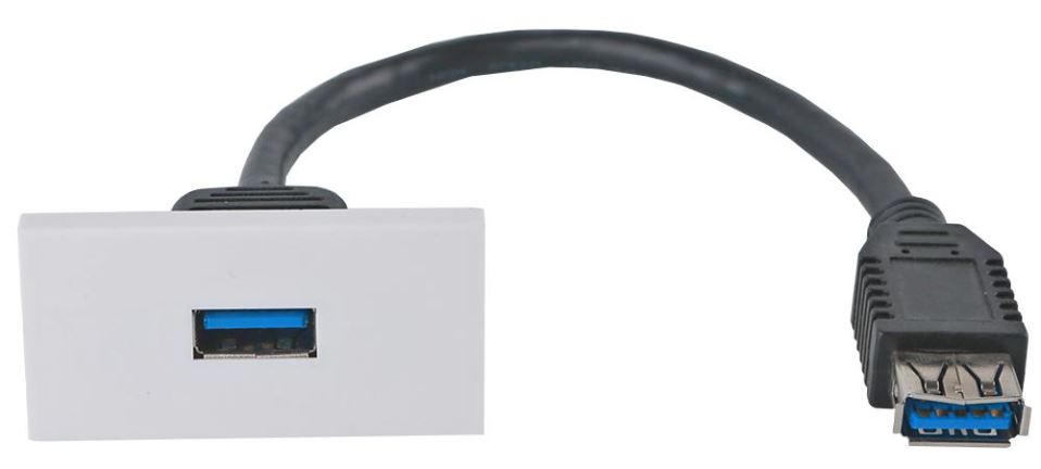 PRO SIGNAL - Modul Soket USB 3.0 A Untuk Dinding, 50x25mm