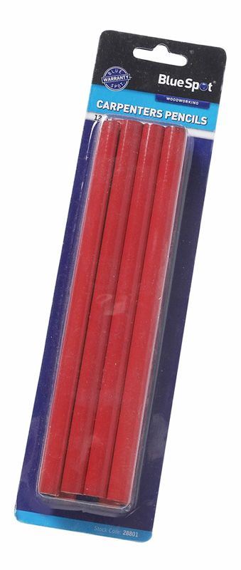 Blue Spot Tools Lápices de Carpintero Pack de 12