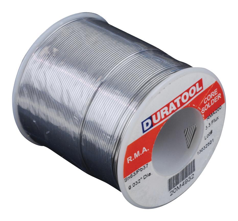 DURATOOL - Lötzinn, 63/37, 0,81mm, 183°C, 454g