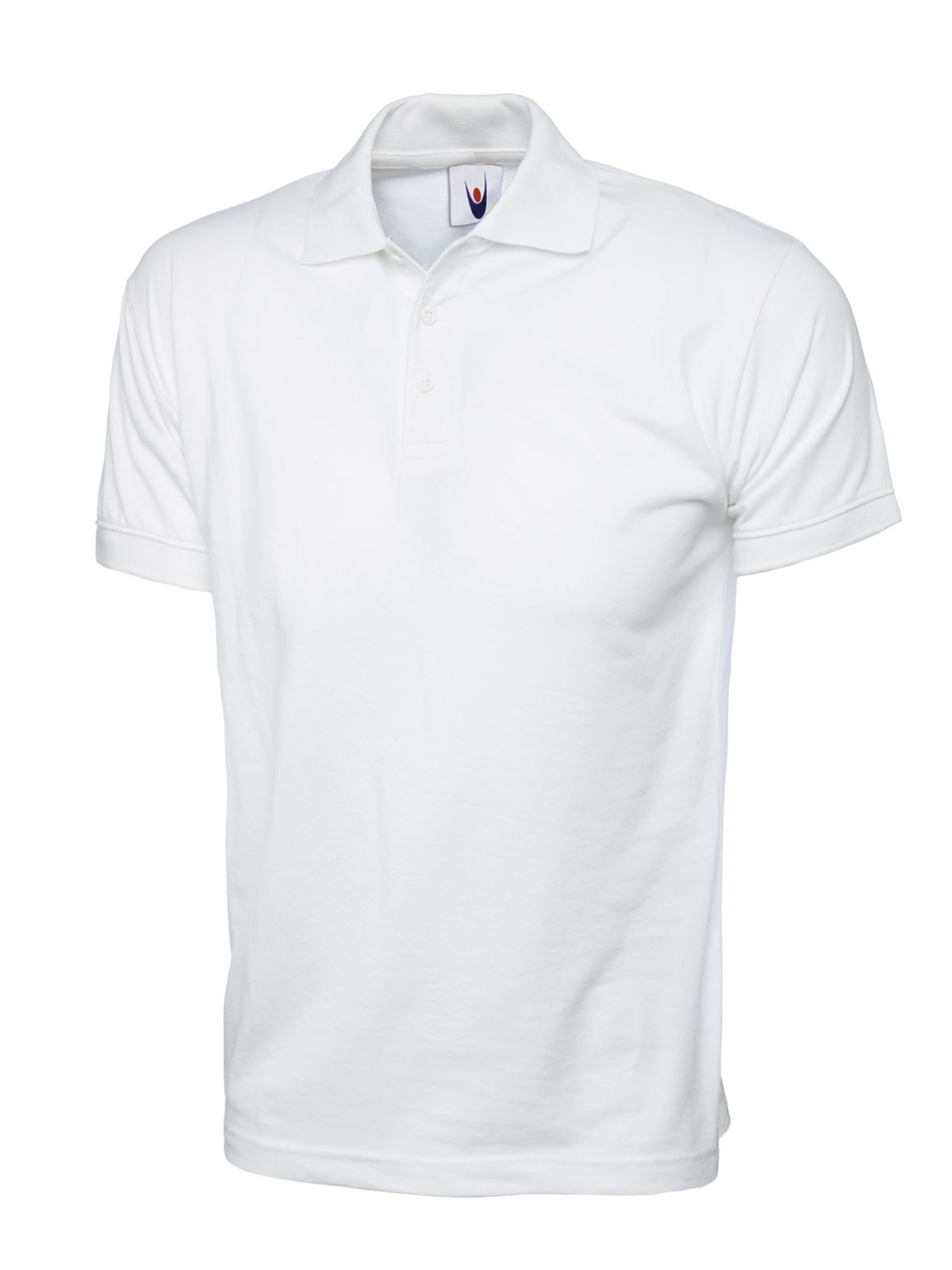 Uneek Unisex Polo Triko s dresem - 100% bavlna, bílé, 3XL