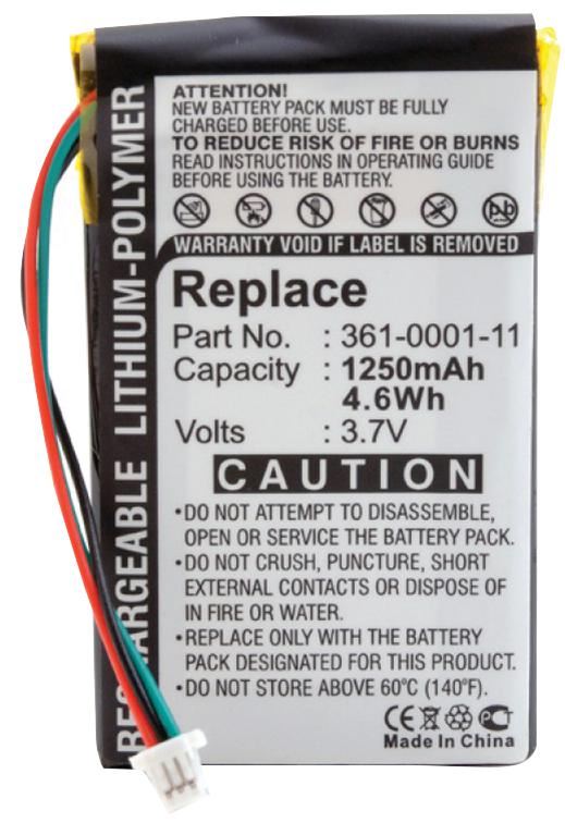 ENIX ENERGIES סוללת GPS עבור סדרת Garmin Nuvi, 3.7V 1250mAh