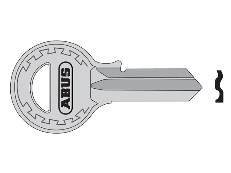ABUS T84/40 Left Hand Key Blank, 40mm