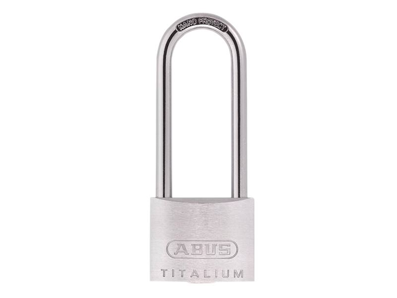 ABUS 64TI/50mm TITALIUM™ Padlock, 80mm Shackle, Keyed Alike KA6511