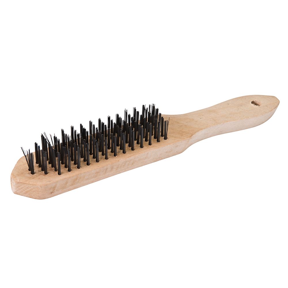 Silverline Heavy Duty 6-Row Wire Brush, 290mm