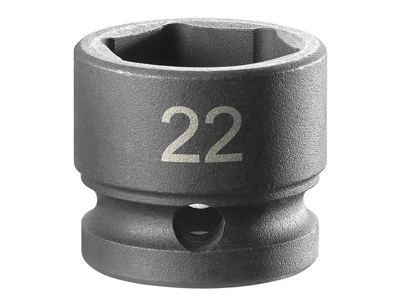 Facom Soquete de Impacto Stubby 6 Pontas, 1/2in, 22mm