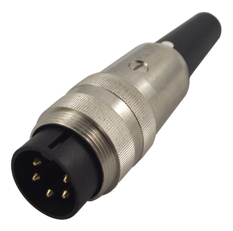 LUMBERG Conector DIN SV 50/6, 5 pines, 270°