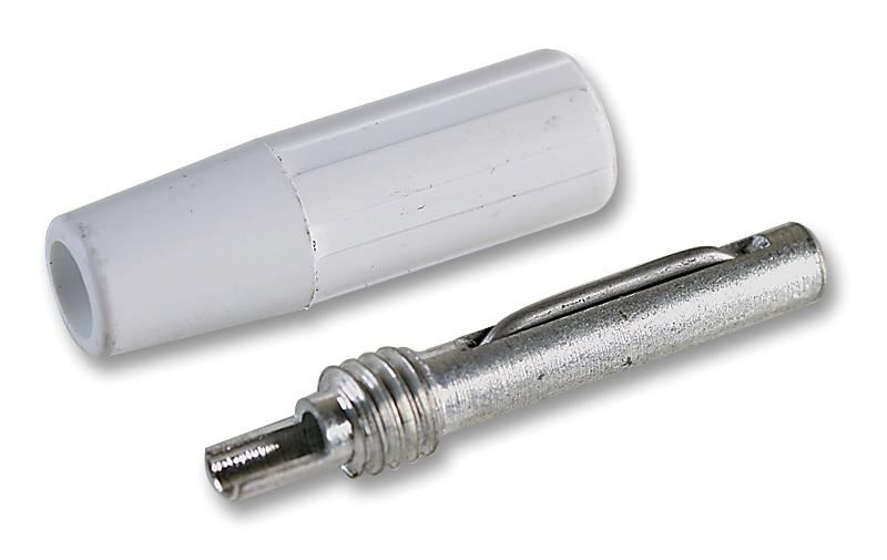 DELTRON Enclosures - Βύσμα 4mm, Λευκό, 10A, Συγκόλληση