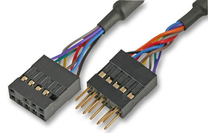 AKASA USB ヘッダー延長ケーブル 40cm ブラック