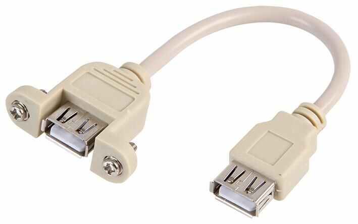Pro Signal Conector USB A hembra a USB A hembra para chasis, 150mm